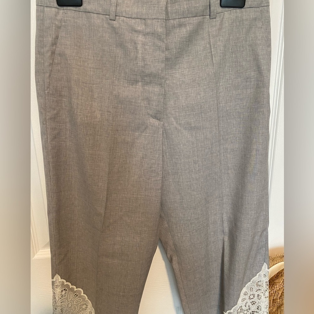 Golden Goose RARE Deluxe Brand Veneza capri grey pants trousers lace high rise - Picture 8 of 16